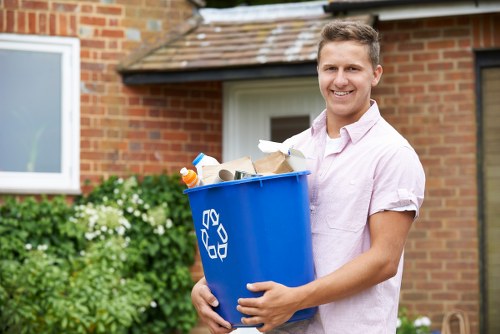 Professional waste removal services in action